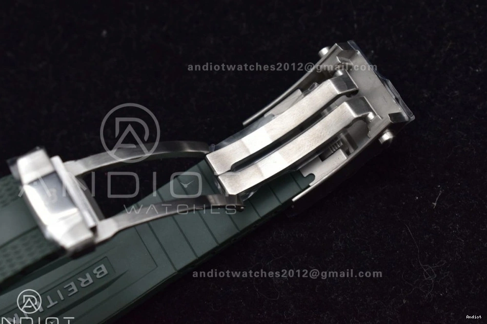 SS Rubber Best A2824 Automatic Dial on Orange Edition 42 Green 1:1 BLSF SuperOcean Strap 1113